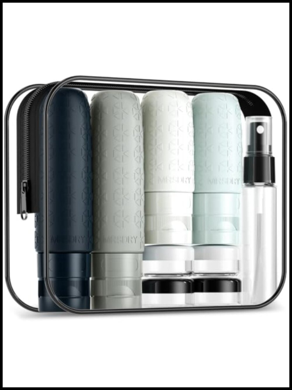 18-Piece Travel Toiletry Set TSA Approved Leakproof Silicone Containers Bottles
